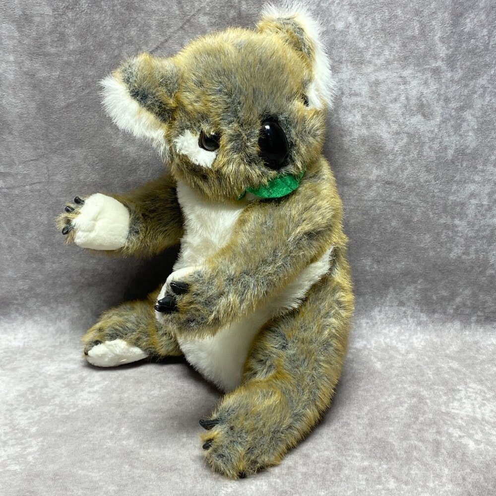 Animal Planet Plush Koala Bear Stuffed Toy With Green Leaf  11.5"